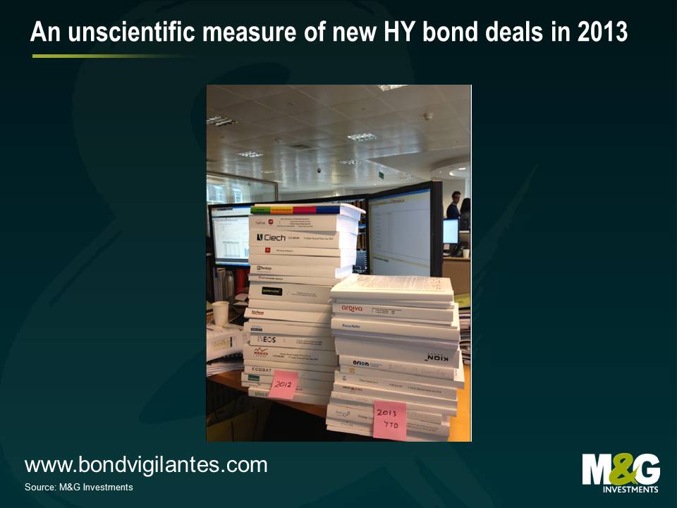 An unscientific measure of new HY bond deals in 2013